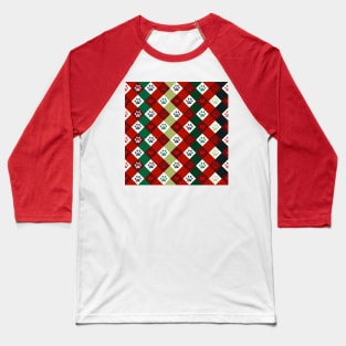 Christmas plaid pattern Baseball T-Shirt